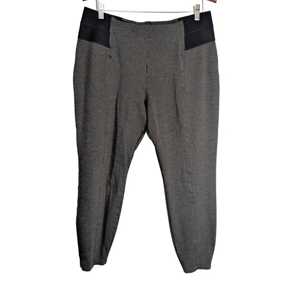 Lane Bryant Womense Siz 18 Gray Ponte Pants Pull On Innersculpt work Leggings - Picture 2 of 6